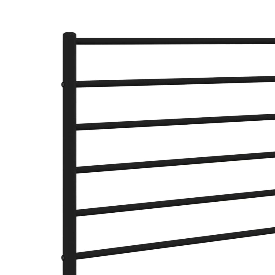 Hoofdbord Metaal Zwart 120 Cm