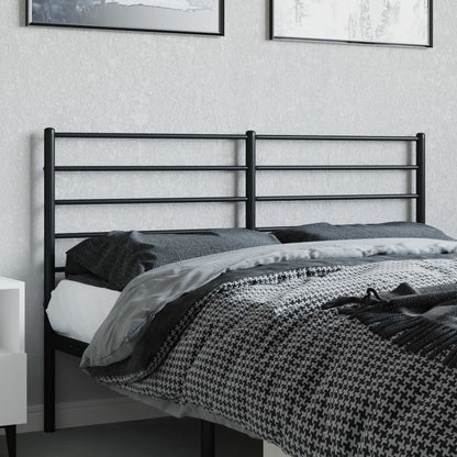 Hoofdbord Metaal Zwart 135 Cm