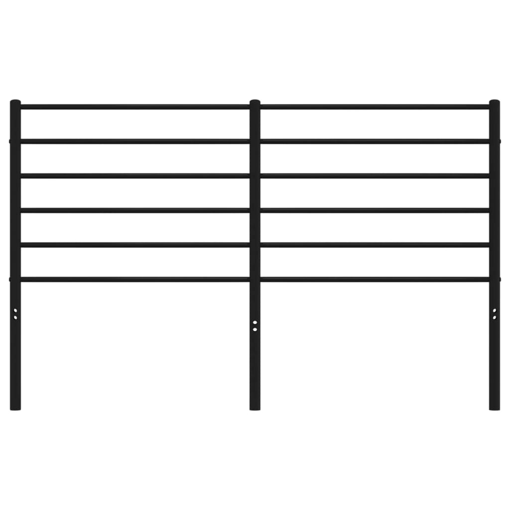 Hoofdbord Metaal Zwart 150 Cm