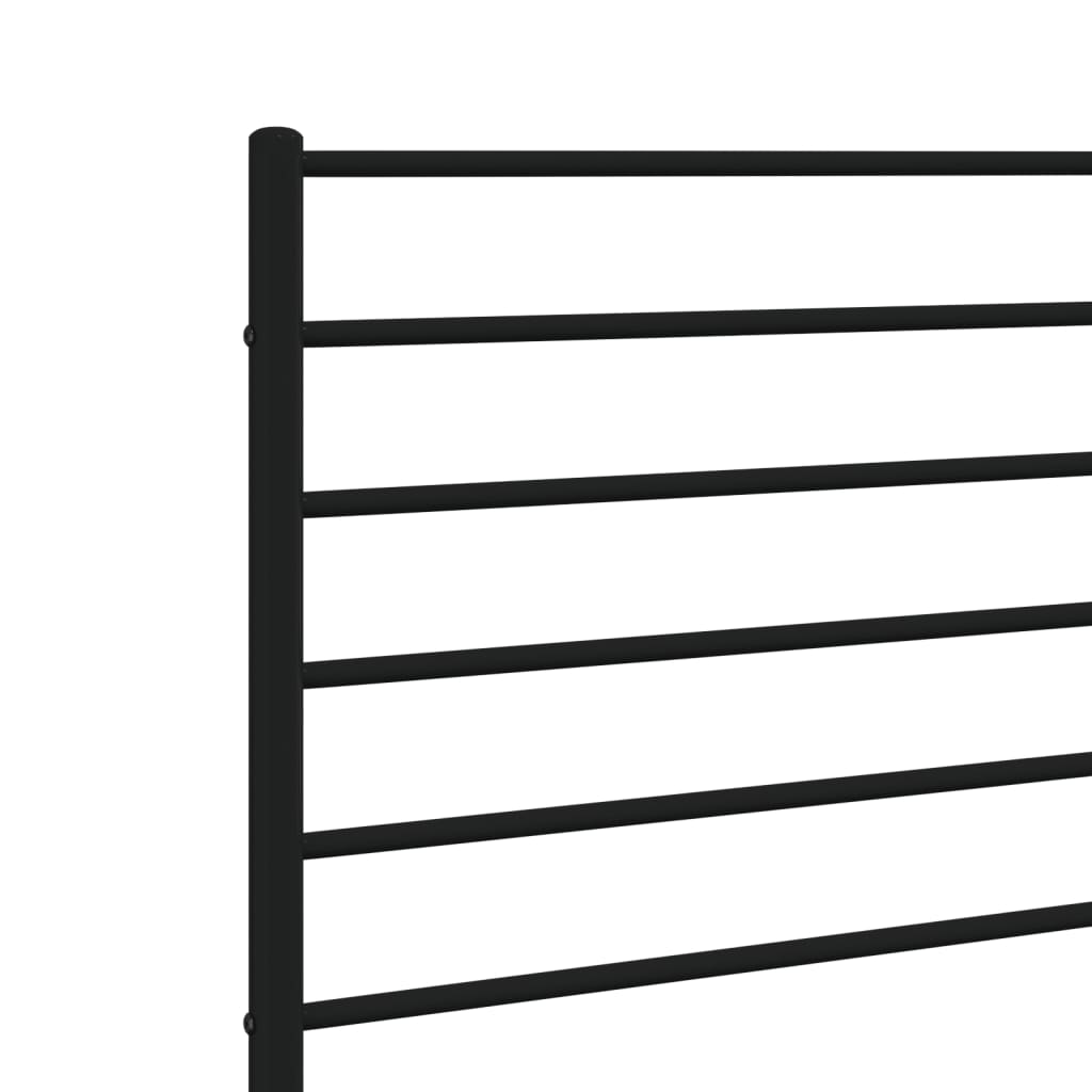 Hoofdbord Metaal Zwart 150 Cm