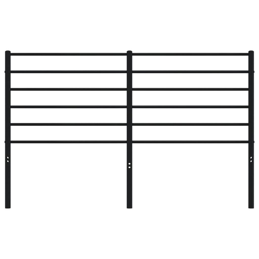 Hoofdbord Metaal Zwart 160 Cm