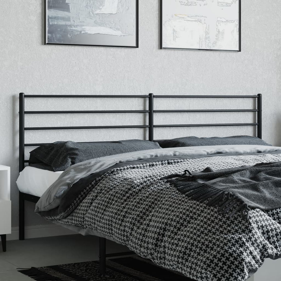 Hoofdbord Metaal Zwart 180 Cm