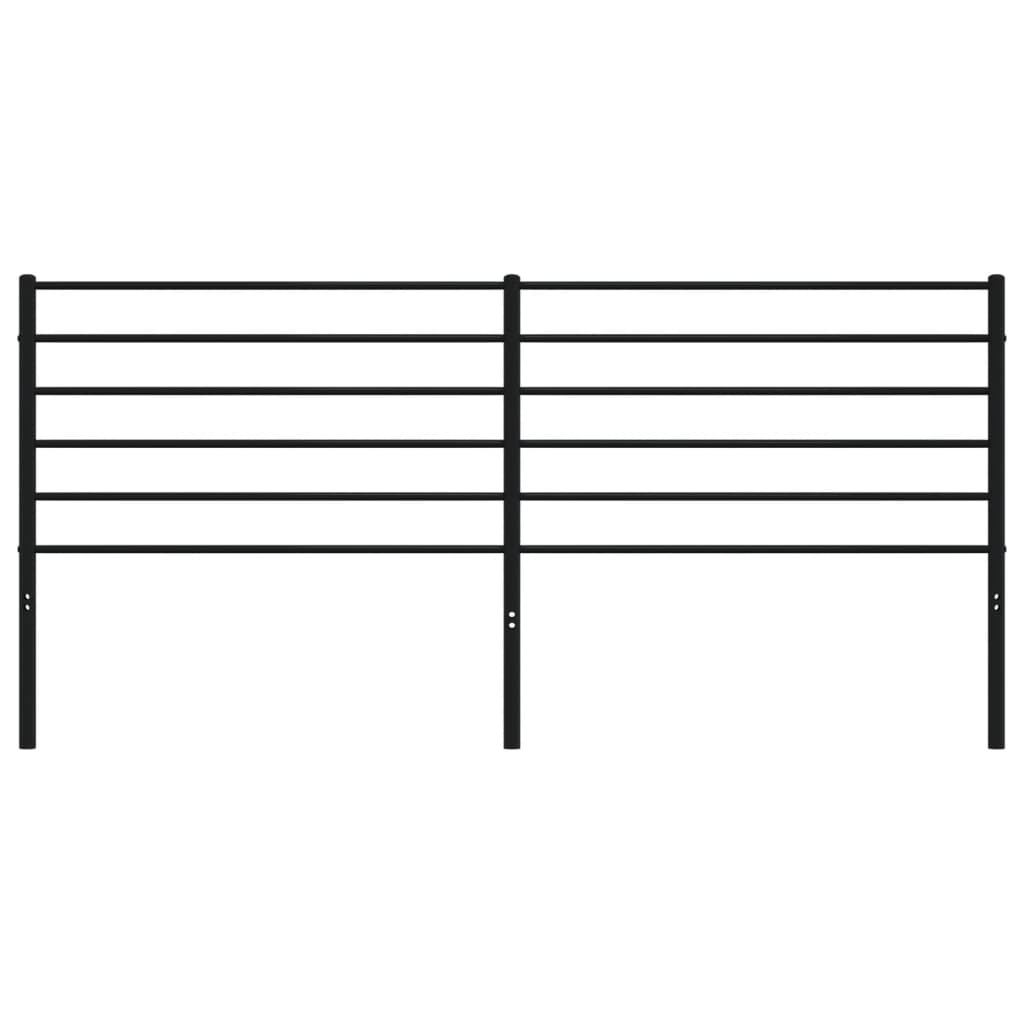 Hoofdbord Metaal Zwart 180 Cm