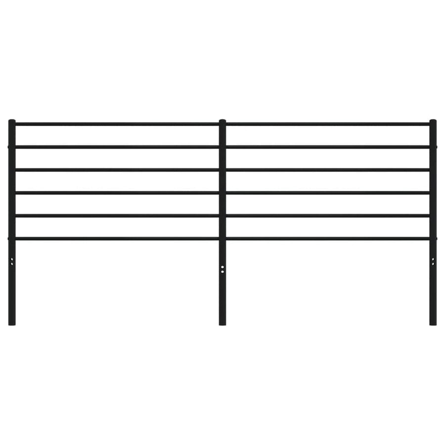Hoofdbord Metaal Zwart 180 Cm