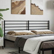 Replacement headboard metal black 180 cm