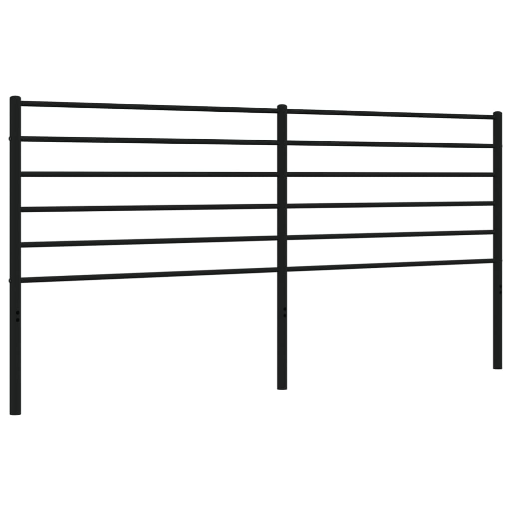 Hoofdbord Metaal Zwart 193 Cm