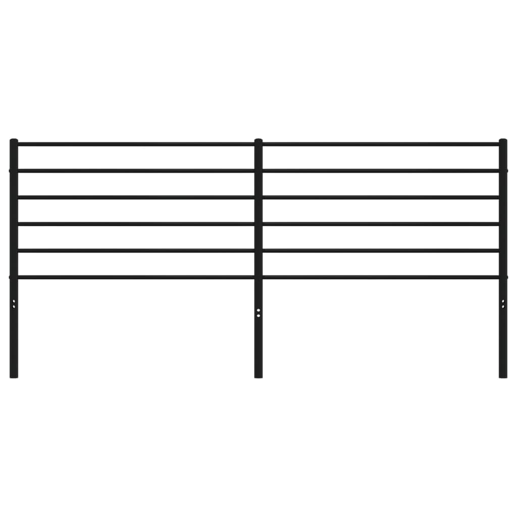 Hoofdbord Metaal Zwart 193 Cm