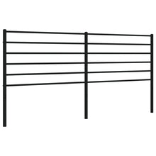 Hoofdbord Metaal Zwart 200 Cm
