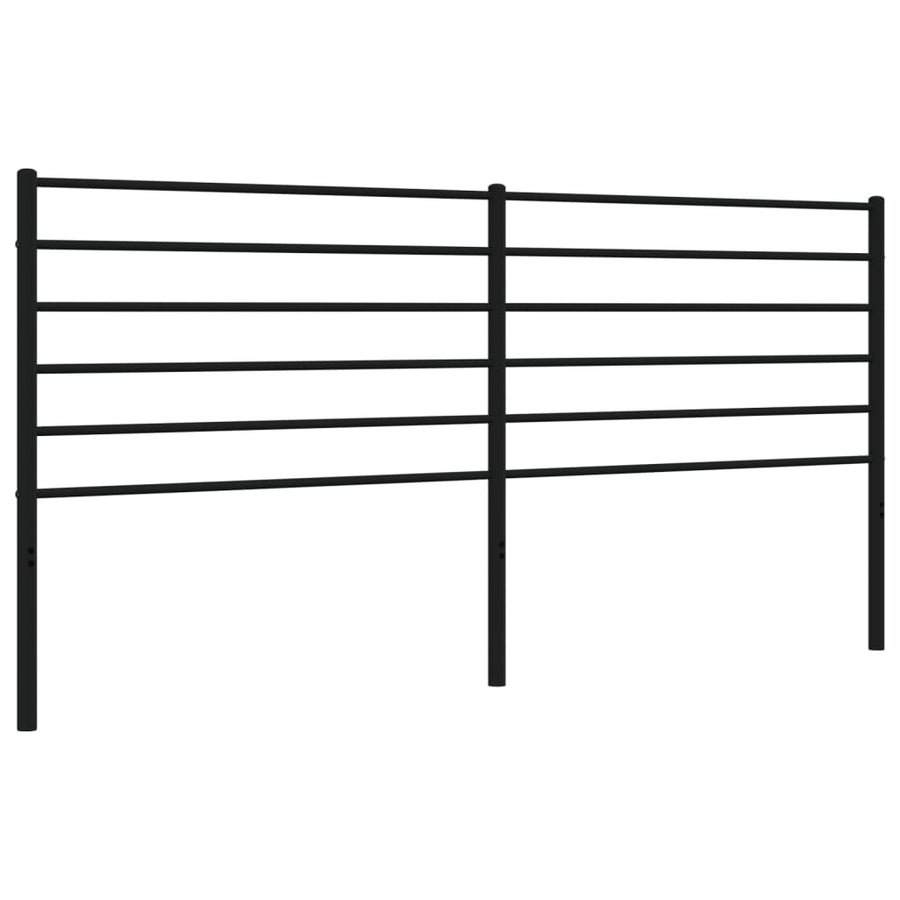 Hoofdbord Metaal Zwart 200 Cm