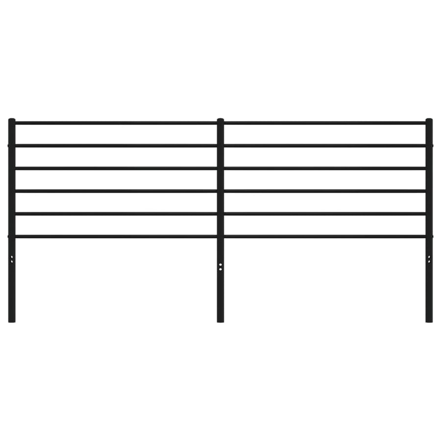 Hoofdbord Metaal Zwart 200 Cm