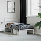 Bedframe metaal wit 107x203 cm