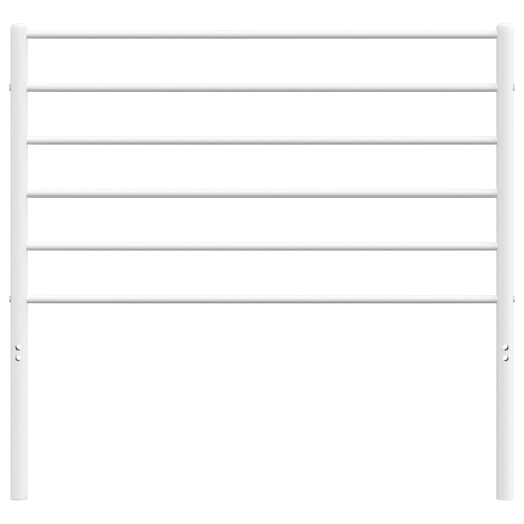 Hoofdbord Metaal Wit 80 Cm