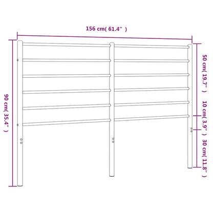 Hoofdbord Metaal 150 cm