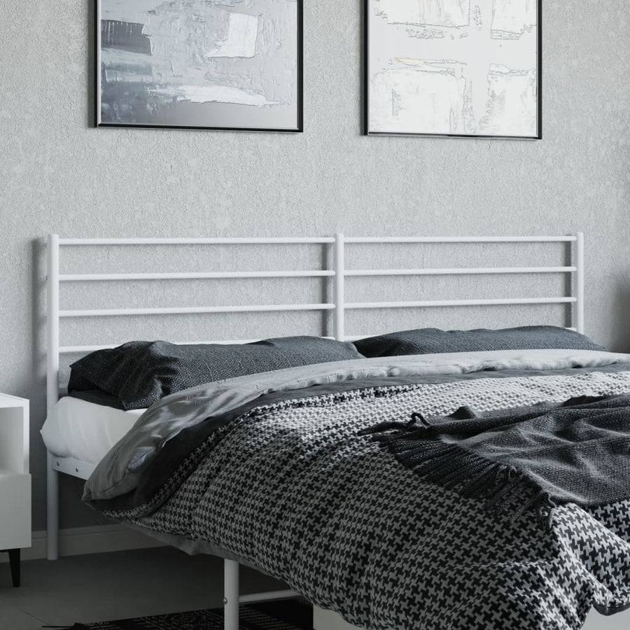 Hoofdbord Metaal Wit 180 Cm