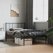 Bedframe metaal zwart 100x200 cm