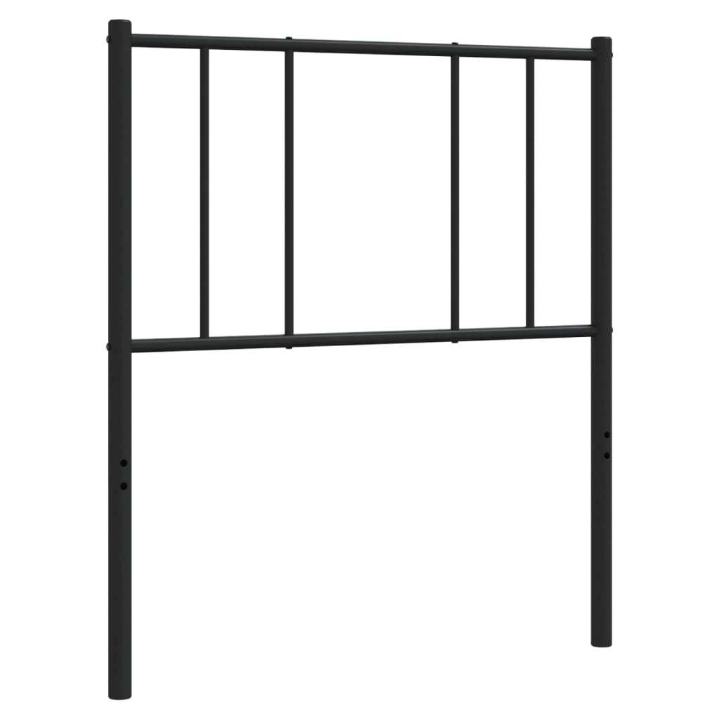 Hoofdbord Metaal Zwart 80 Cm