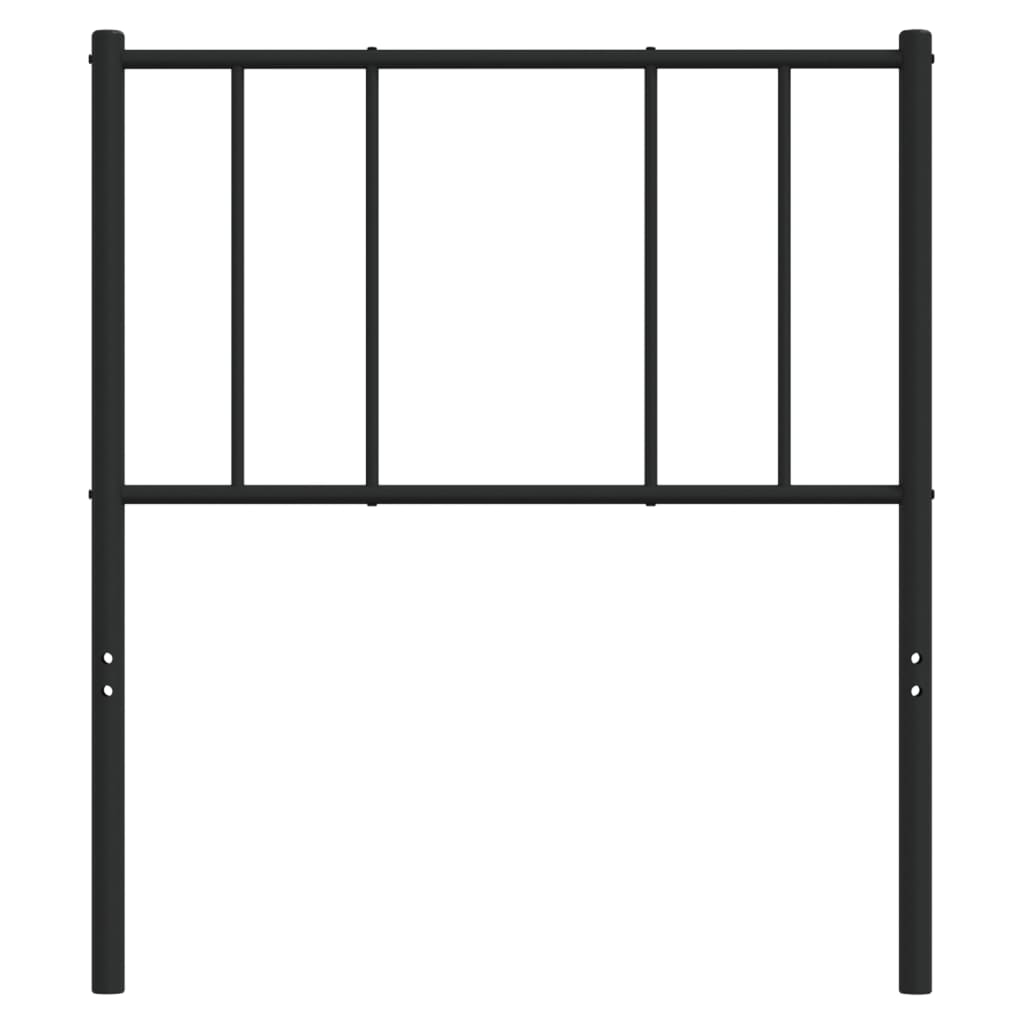 Hoofdbord 90 Cm Metaal Zwart