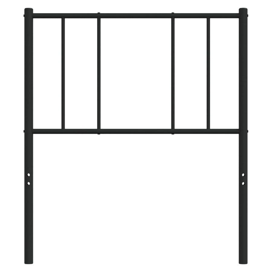 Hoofdbord 90 Cm Metaal Zwart