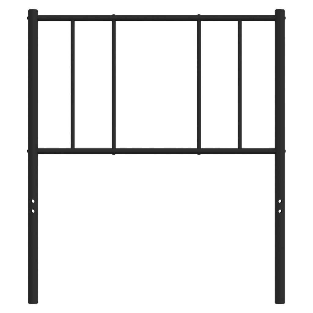 Hoofdbord Metaal Zwart 100 Cm