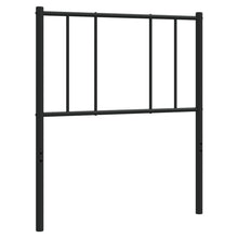 Hoofdbord metaal 107 cm zwart