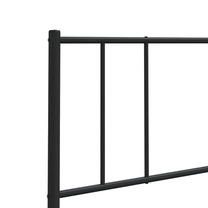 Hoofdbord 135 Cm Metaal Zwart