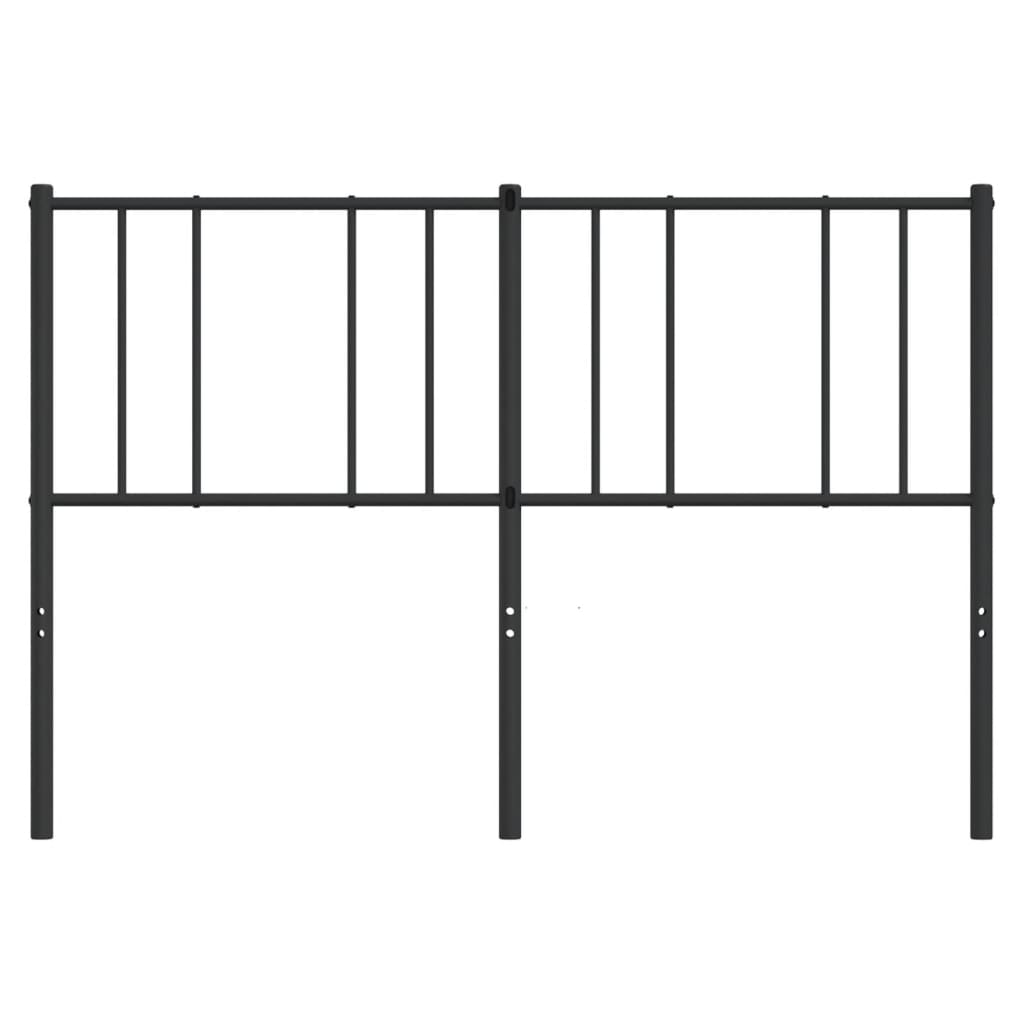 Hoofdbord 150 Cm Metaal Zwart
