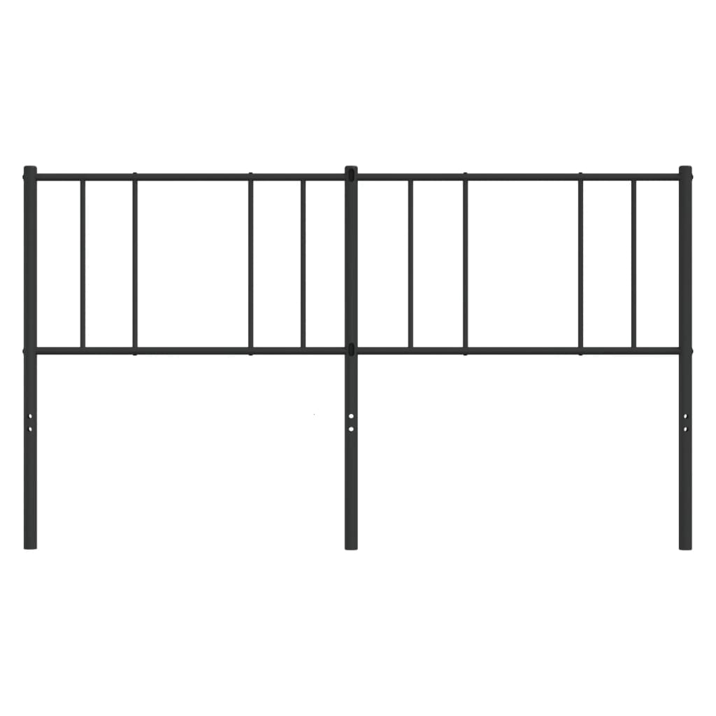 Hoofdbord 180 Cm Metaal Zwart