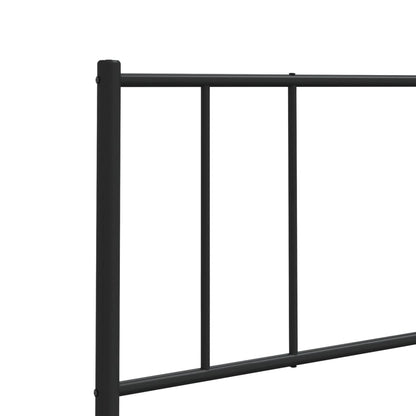 Hoofdbord Metaal Zwart 200 Cm