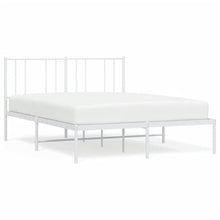 Bedframe Metaal 120 x 200 cm Wit met hoofdbord