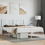 Bedframe metaal wit 135x190 cm