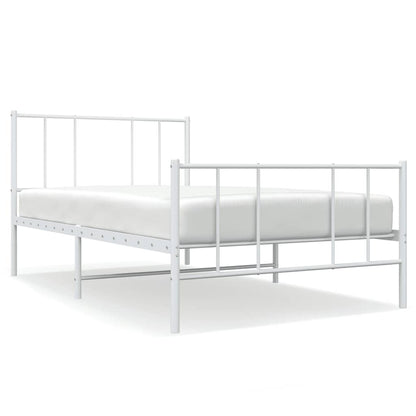 Bedframe Met Hoofd- En Voeteneinde Metaal 100 x 200 cm