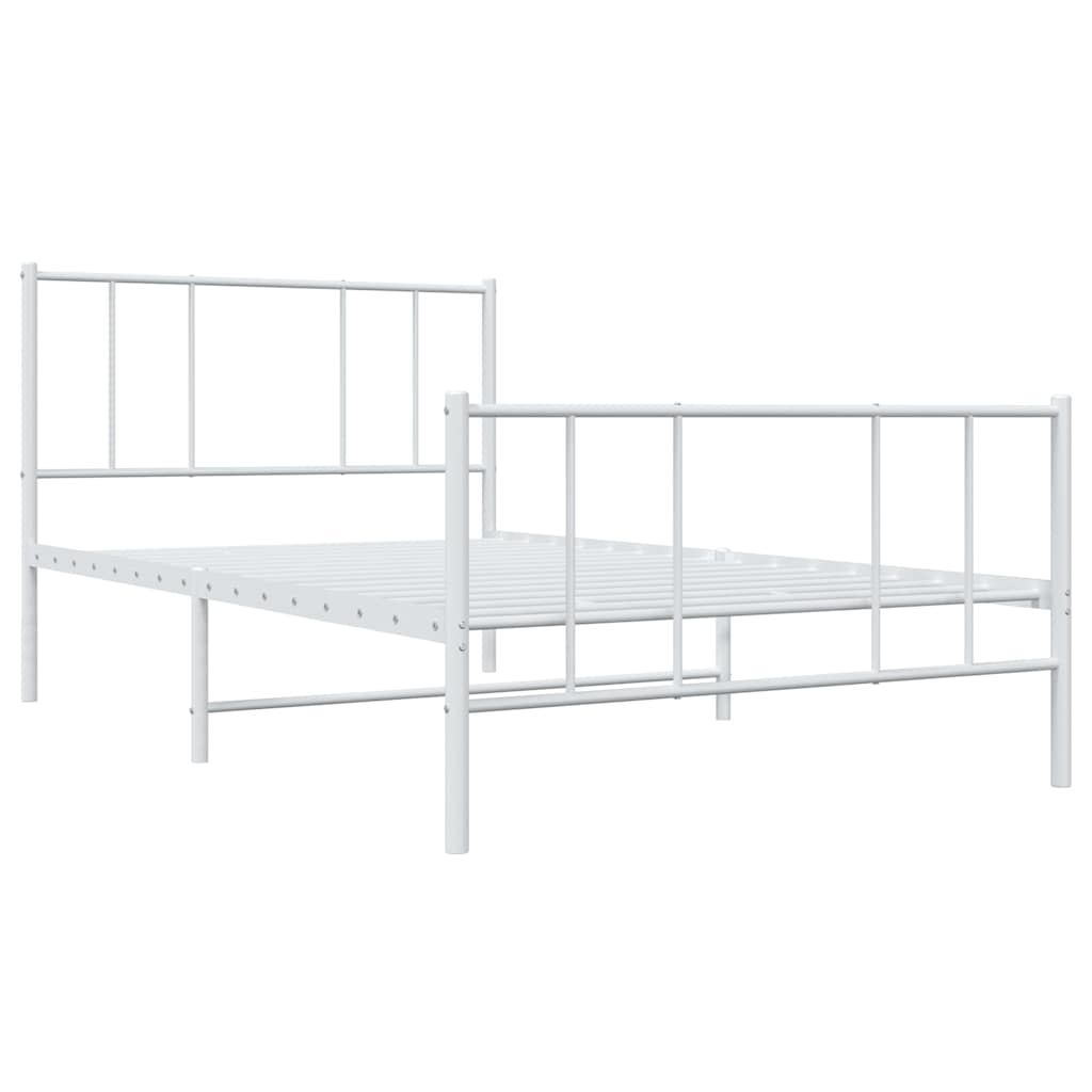 Bedframe Met Hoofd- En Voeteneinde Metaal 100 x 200 cm