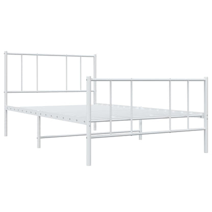Bedframe Met Hoofd- En Voeteneinde Metaal 100 x 200 cm