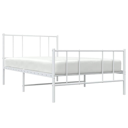 Bedframe Met Hoofd- En Voeteneinde Metaal 100 x 200 cm