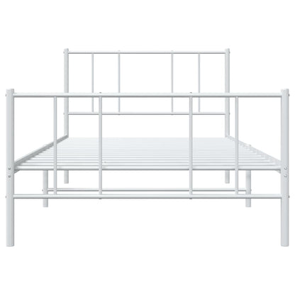 Bedframe Met Hoofd- En Voeteneinde Metaal 100 x 200 cm