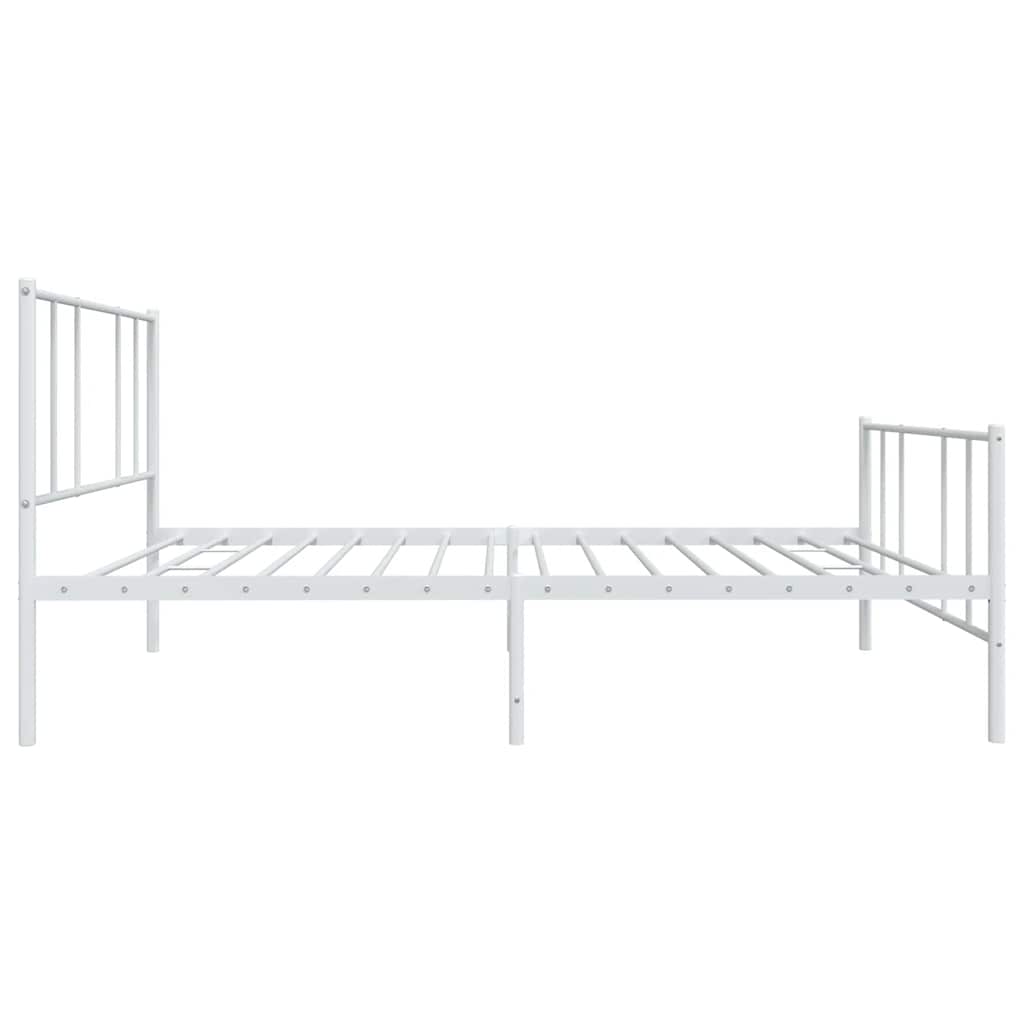 Bedframe Met Hoofd- En Voeteneinde Metaal 100 x 200 cm