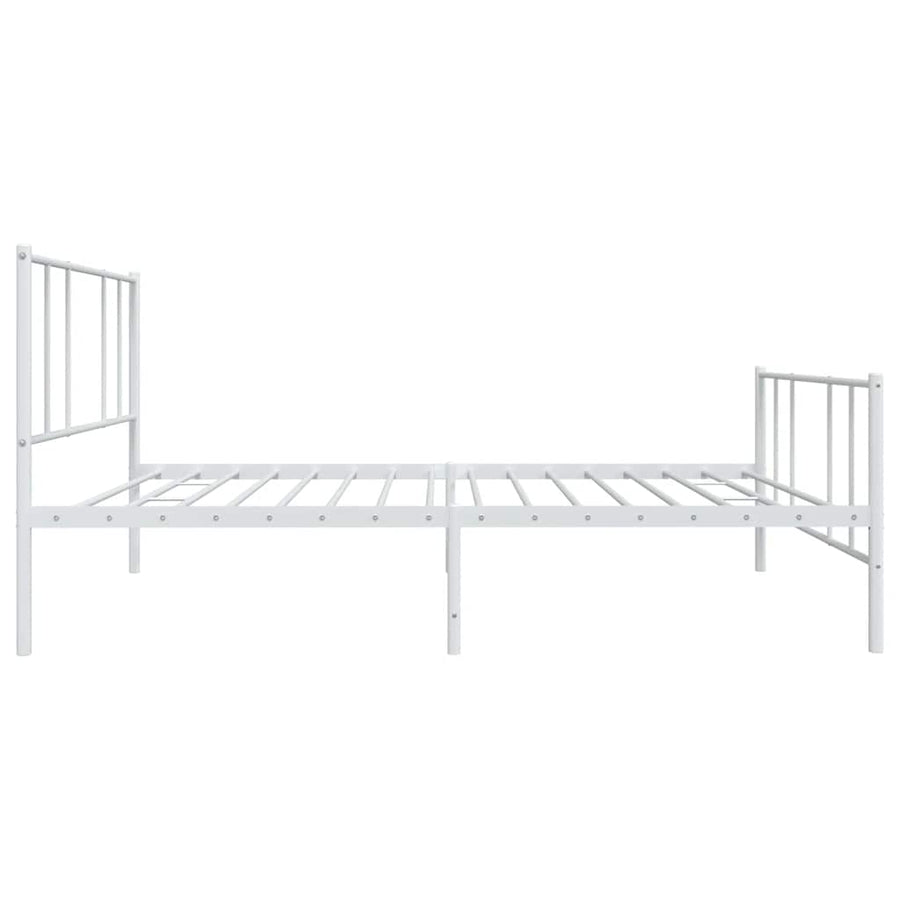 Bedframe Met Hoofd- En Voeteneinde Metaal 100 x 200 cm