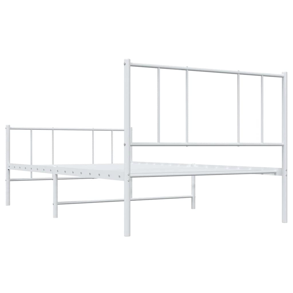 Bedframe Met Hoofd- En Voeteneinde Metaal 100 x 200 cm