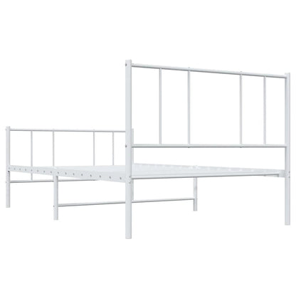 Bedframe Met Hoofd- En Voeteneinde Metaal 100 x 200 cm