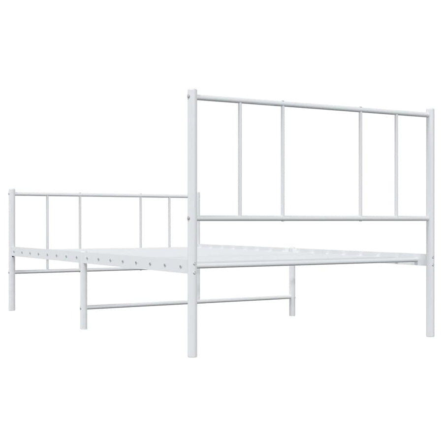 Bedframe Met Hoofd- En Voeteneinde Metaal 100 x 200 cm
