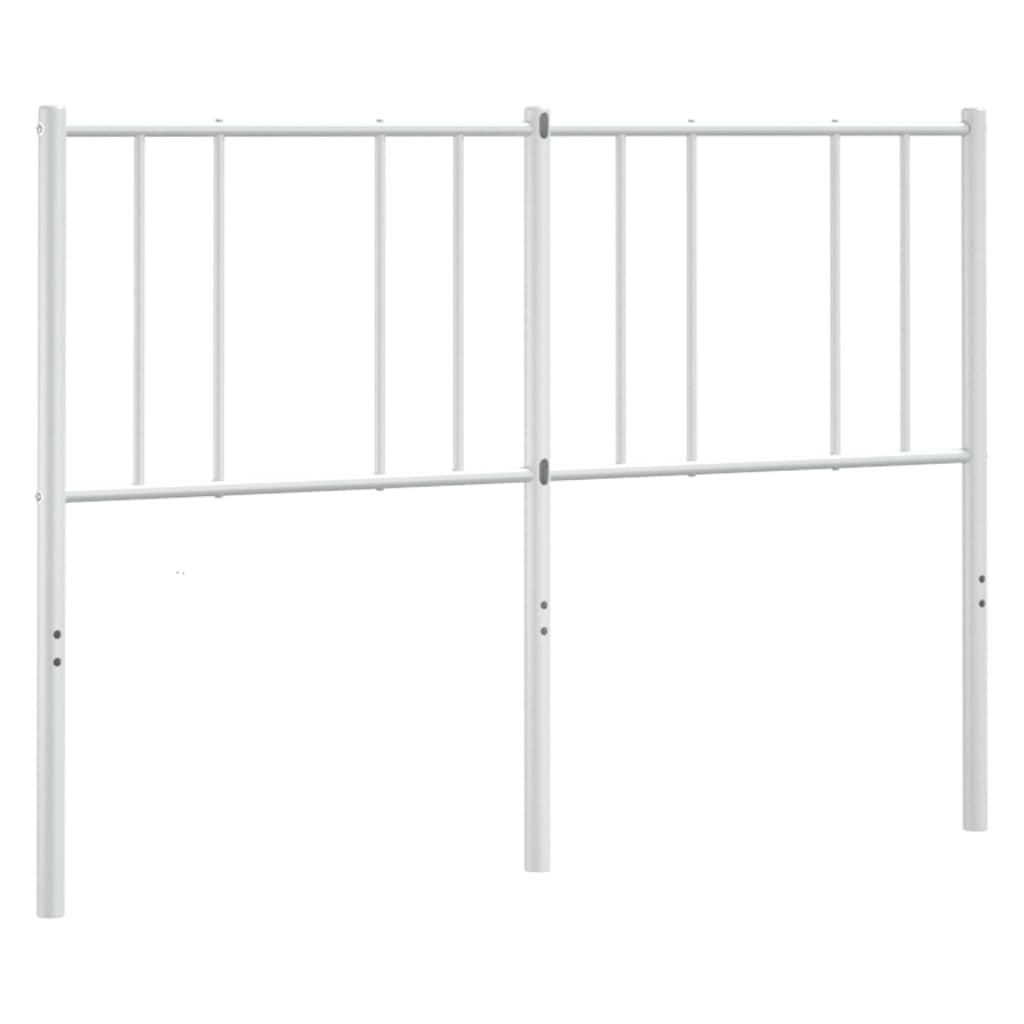 Hoofdbord Metaal Wit 120 Cm