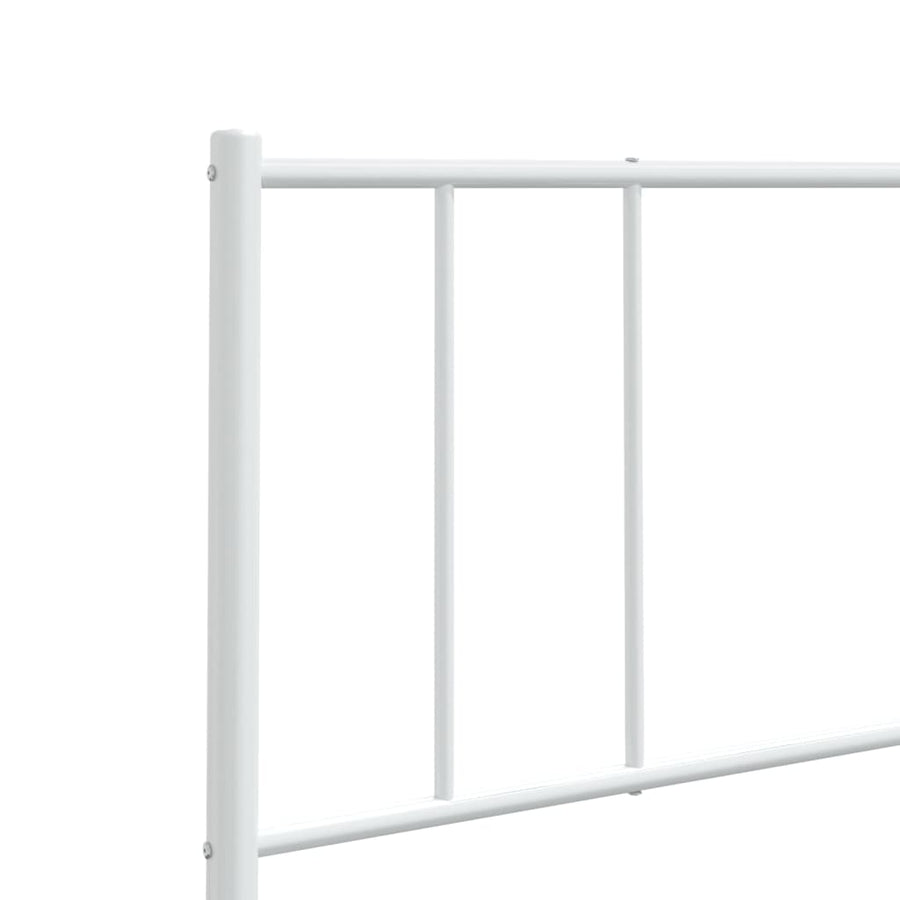 Hoofdbord Metaal Wit 120 Cm