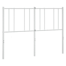 Vervangend hoofdbord 135 cm metaal wit