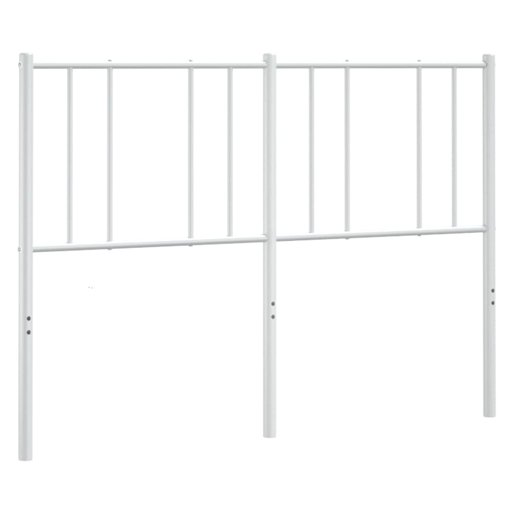 Vervangend hoofdbord 135 cm metaal wit