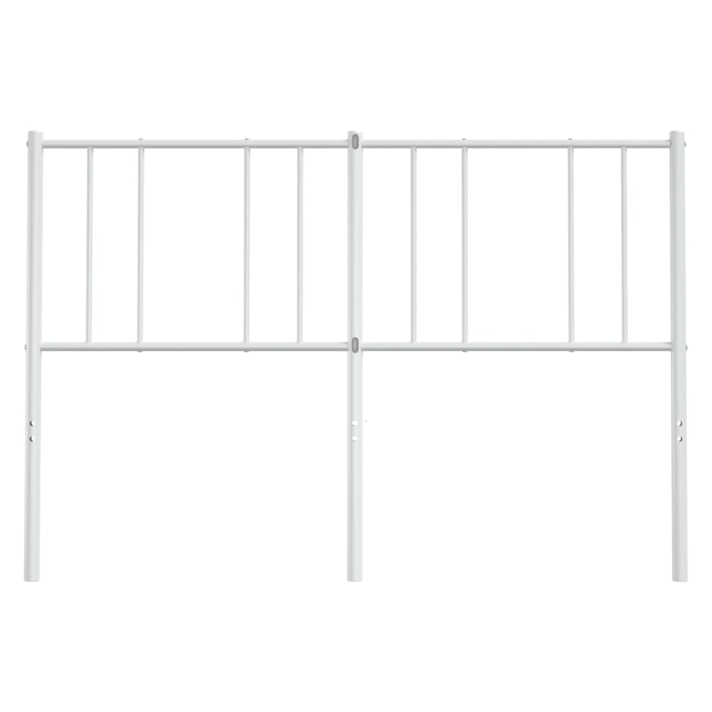 Vervangend hoofdbord 150 cm metaal wit