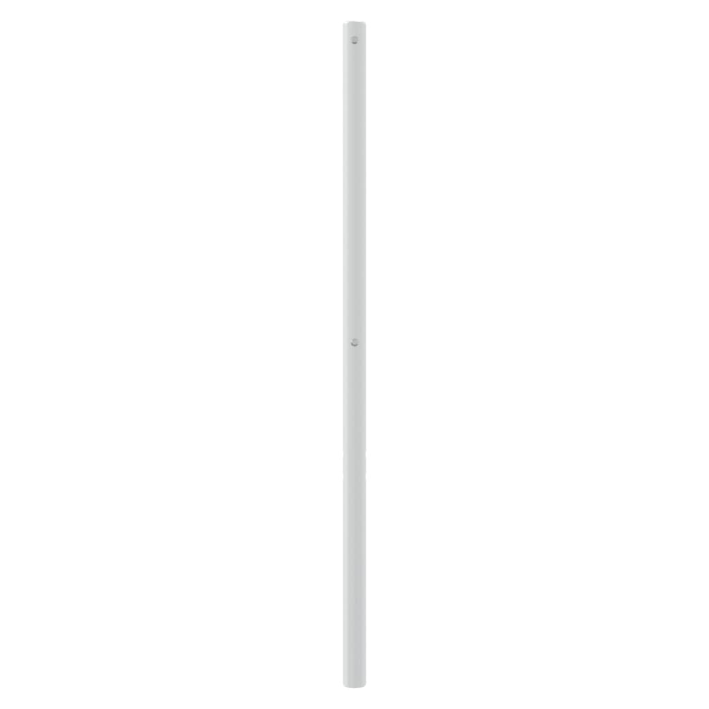 Vervangend hoofdbord 150 cm metaal wit