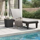 Sunlounger 155x58x83 cm polypropylene black