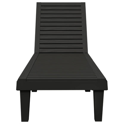 Ligbedden 155X58X83 Cm Polypropeen 2 Zwart