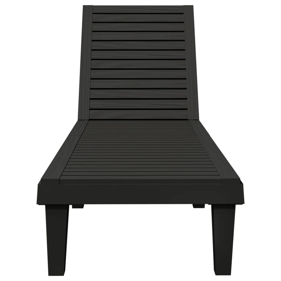 Ligbedden 155X58X83 Cm Polypropeen 2 Zwart