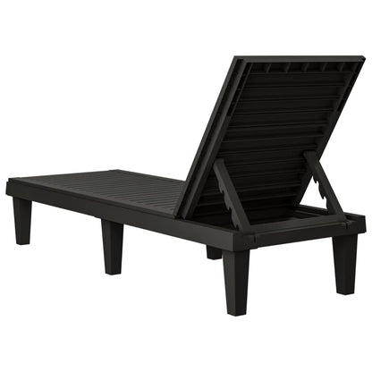 Ligbedden 155X58X83 Cm Polypropeen 2 Zwart